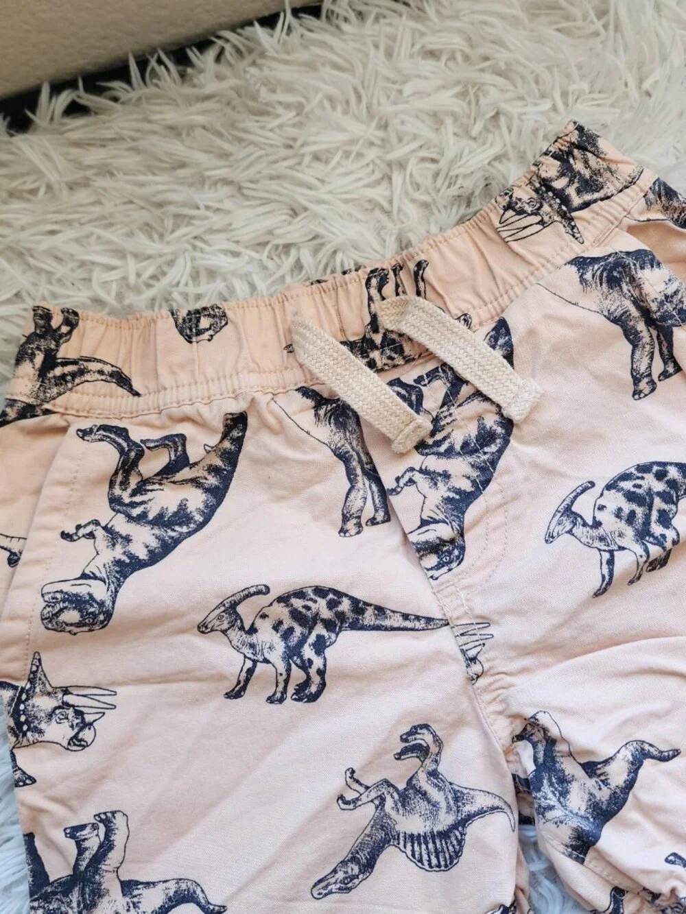 5/$10 - Dinosaur Print Cotton Shorts